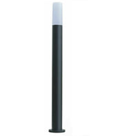 Lampione nero con attacco per Lampadine E27 illuminazione da esterno palo da giardino per sentieri IP65