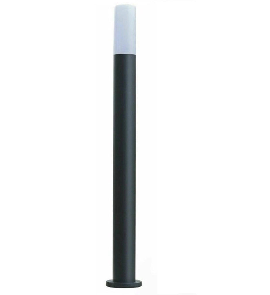 Lampione nero con attacco per Lampadine E27 illuminazione da esterno palo da giardino per sentieri IP65
