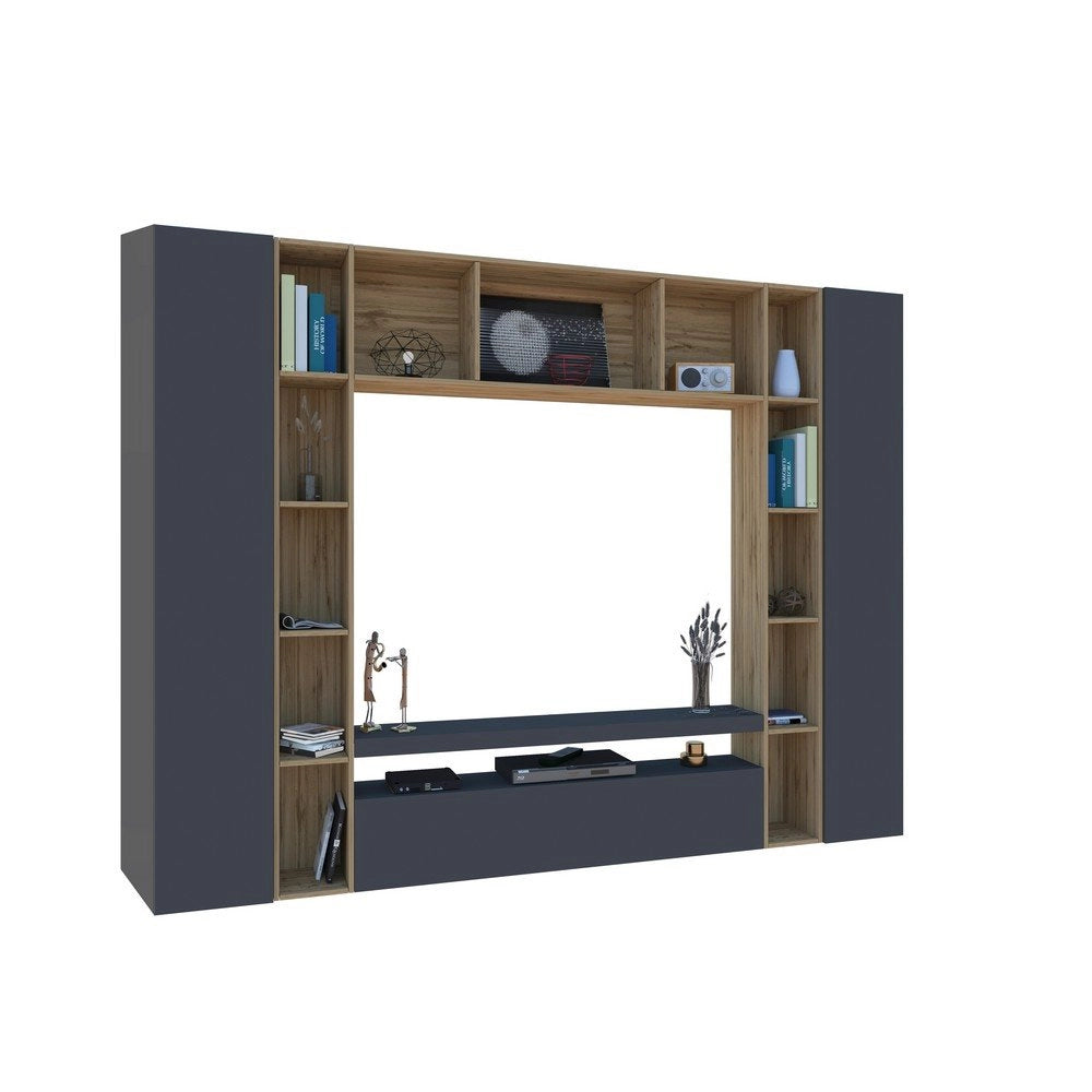 Parete Attrezzata Moderna per Soggiorno 270X35X210cm - CHRONOS