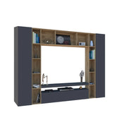 Parete Attrezzata Moderna per Soggiorno 270X35X210cm - CHRONOS