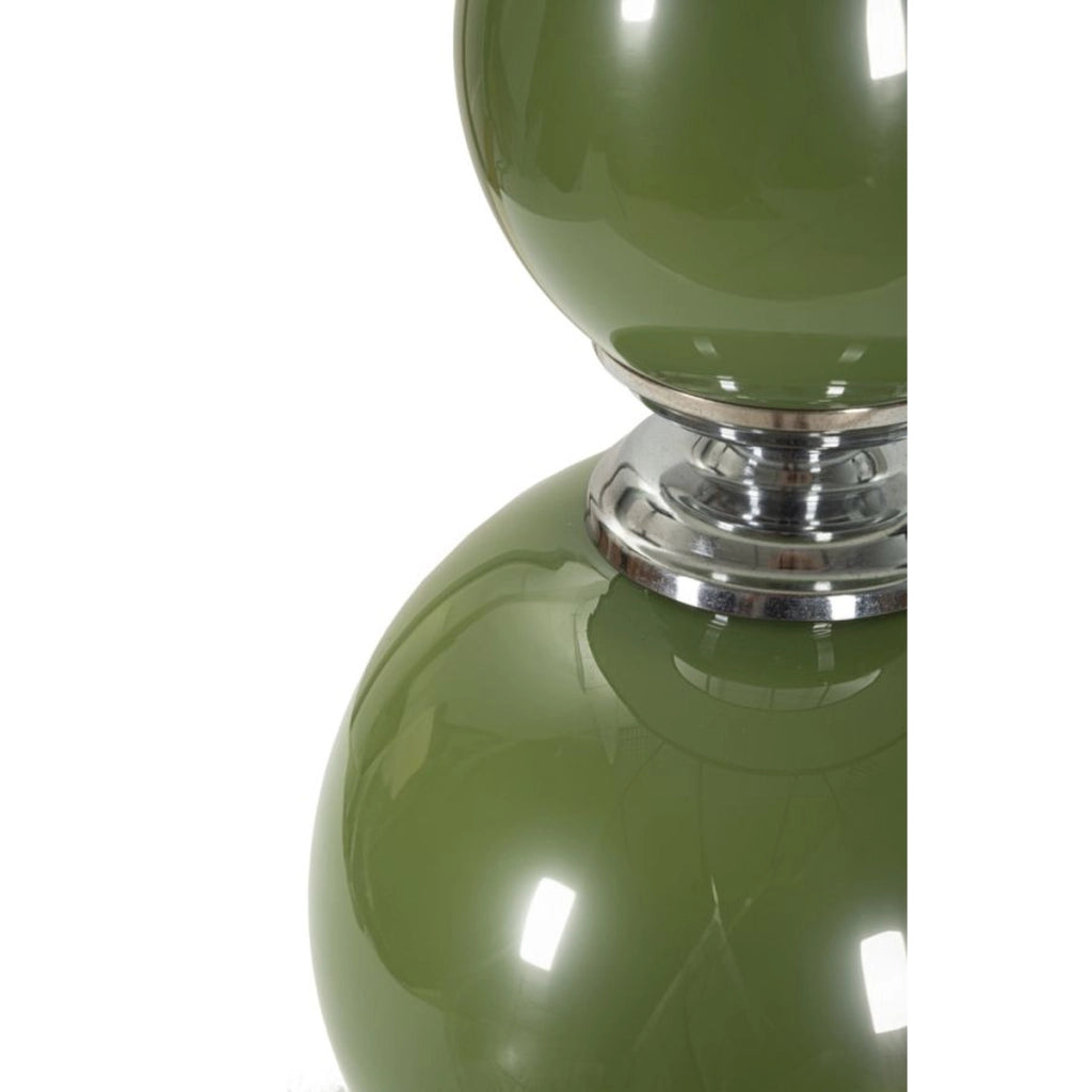 Lampada da Tavolo VKH177, Verde, Metallo, 38x38x65 cm