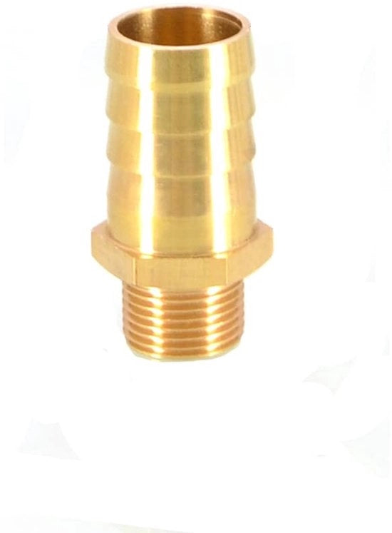 Connettore BSP a raccordo per tubi - Messing - 6mm/8mm/10mm/12mm/16mm/19mm/25mm - Per aria/acqua/gas - Alta qualità - Connessione rapida - Connettore a tubo