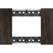 Placca Bticino Living Now 3 moduli colore legno noce KA4803LG