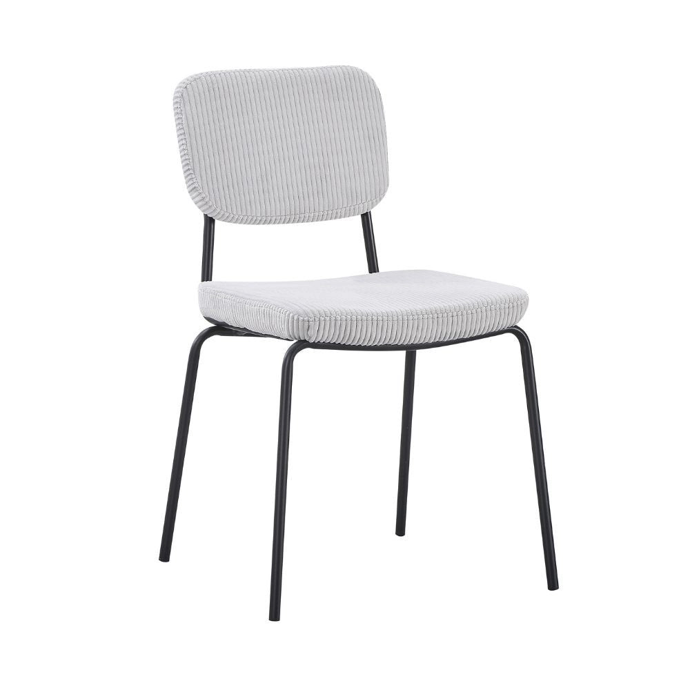 Set 4 Sedie imbottite Juno grigio chiaro 44x55x83H – Il comfort in stile industriale