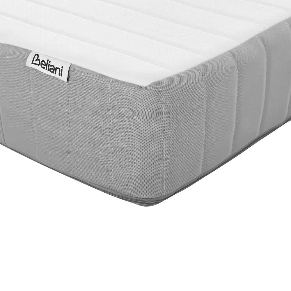 Materasso a molle insacchettate EU matrimoniale con maniglie imbottitura in Memory Foam rinfrescante sfoderabile 180 x 200 cm Firm Design moderno trapuntato