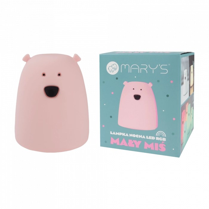Lampada notte bimbi orsetto rosa LED RGBW 1W Mary's