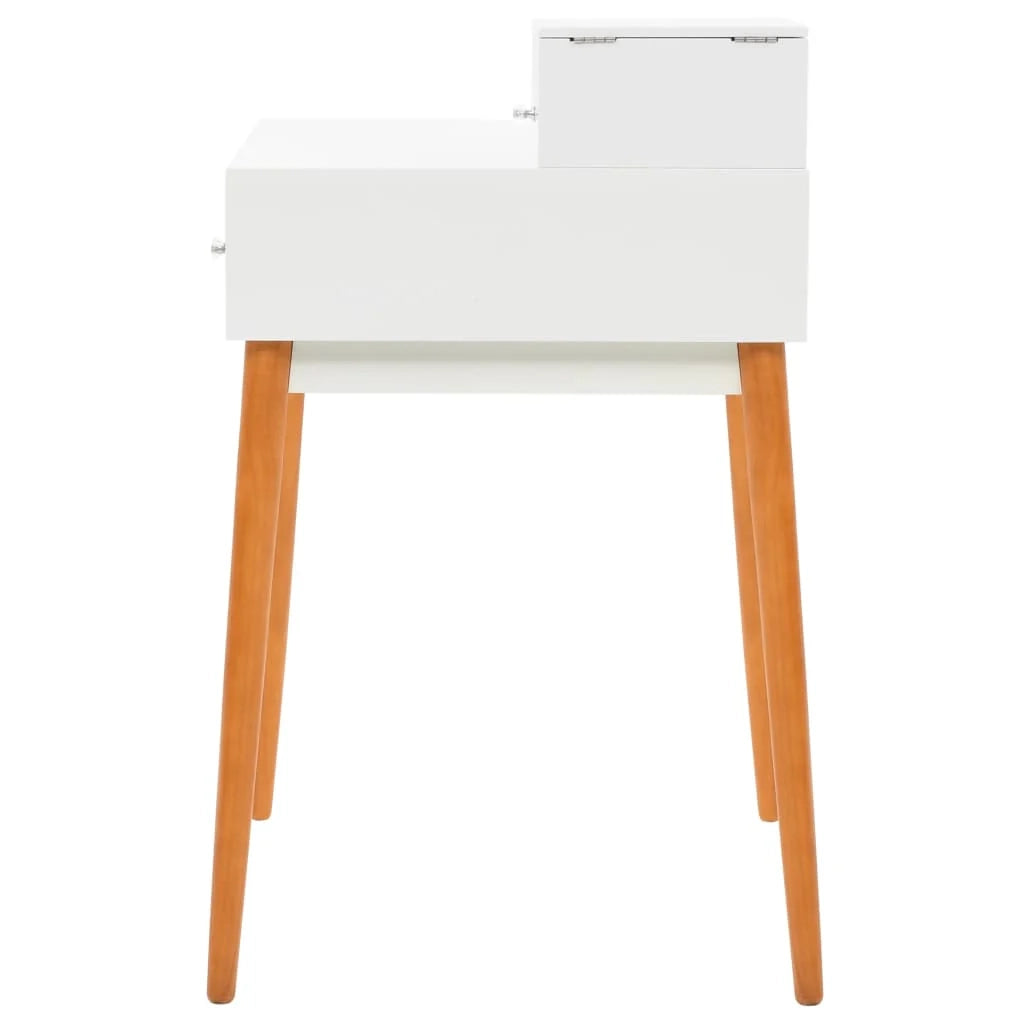 Toeletta tavolo da trucco di design mobile da camera da letto con specchio 60 x 50 x 86 cm MDF bianco 02_0006395