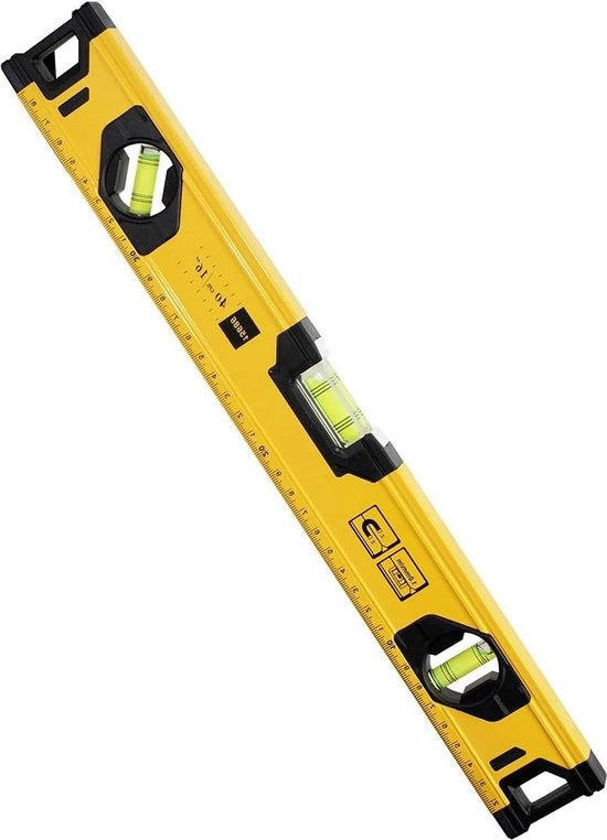 Livello torpedone di 400 mm in lega di alluminio con base magnetica - 45 gradi 90 gradi 180 gradi - giallo/nero