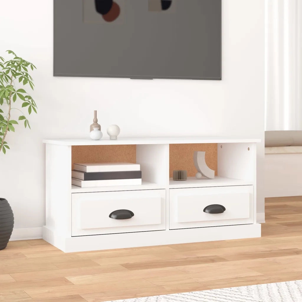 Mobile TV | Armadietto TV | Mobile Porta TV Bianco 93x35,5x45 cm in Legno Multistrato