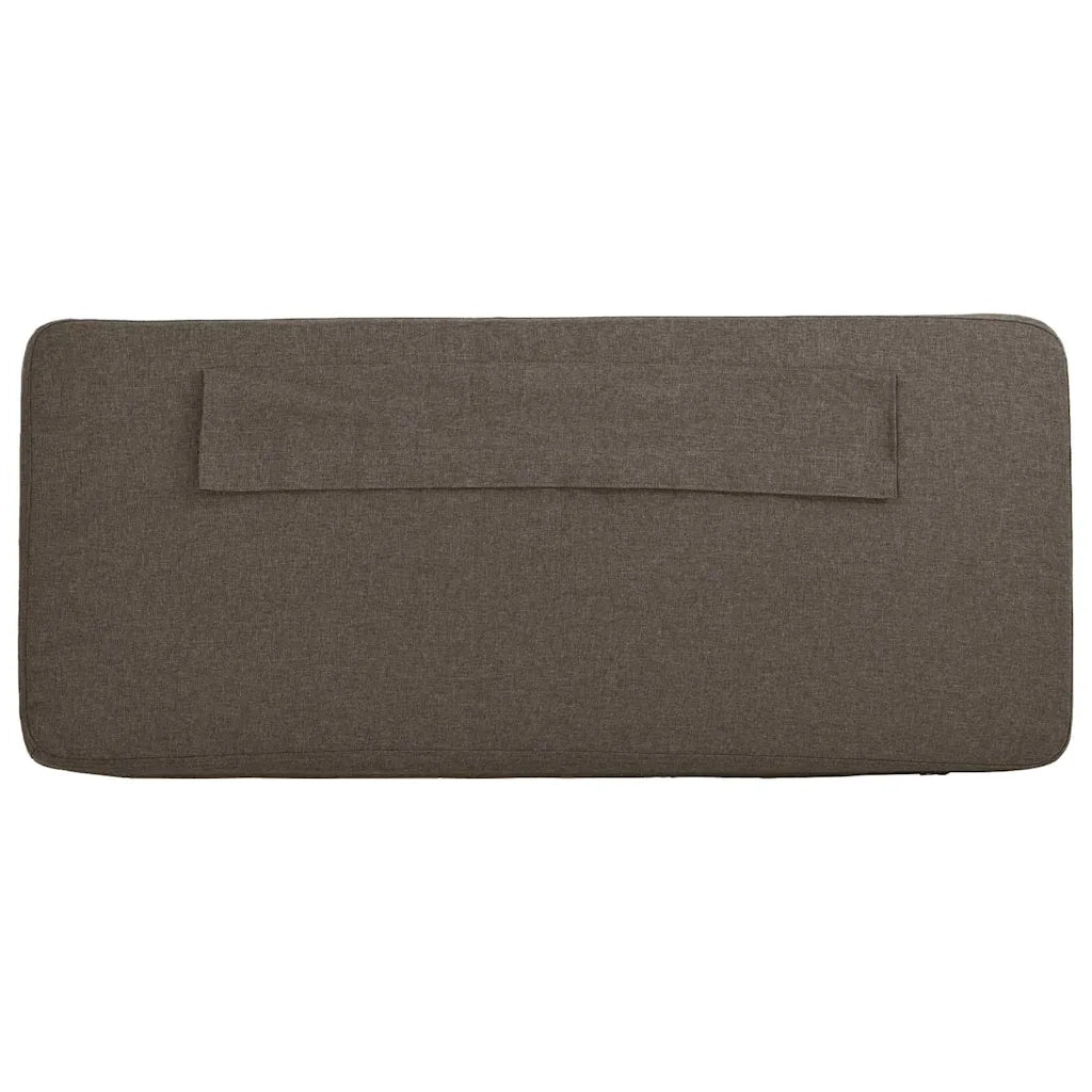Testiera | Testata imbottita Marrone e taupe 80 cm Pino massello