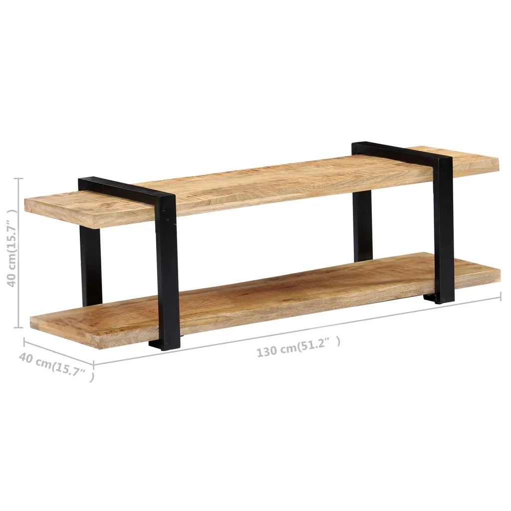 Mobile Porta TV 130x40x40 cm in Legno Massello di Mango 247883