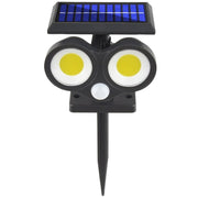 Trade Shop - Faretto Solare Da Esterno A Led Cob Lampada Da Parete Applique Impermeabile Ip65 -