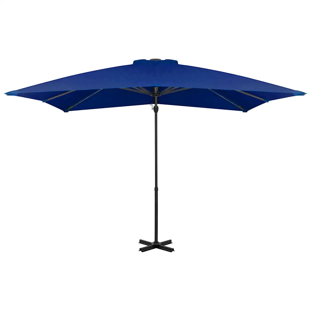 Ombrello | Parasolne a Sbalzo con Palo in Alluminio Azzurro 250x250 cm