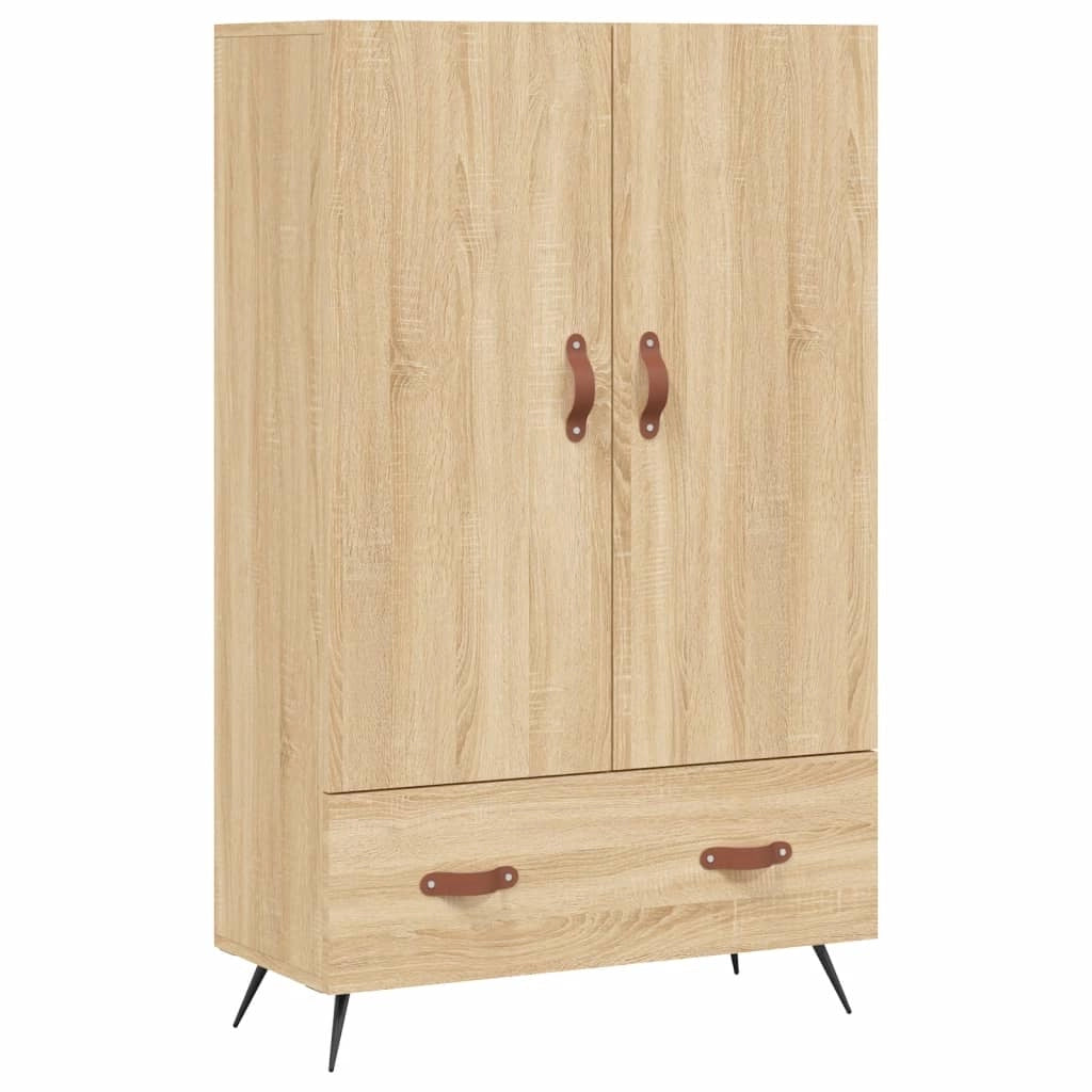 Buffet credenza cassettiera armadio mobile contenitore organizer cucina soggiorno salotto rovere Sonoma alto 69,5 x 31 x 115 cm legno ingegnerizzato marrone 02_0034086