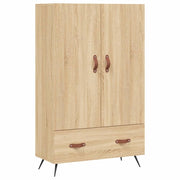Buffet credenza cassettiera armadio mobile contenitore organizer cucina soggiorno salotto rovere Sonoma alto 69,5 x 31 x 115 cm legno ingegnerizzato marrone 02_0034086