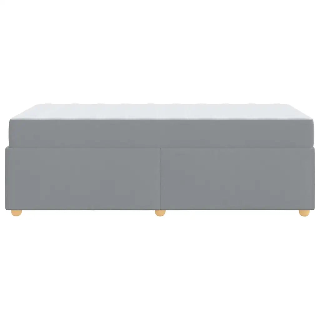Struttura del letto Grigio chiaro 100 x 200 cm Tessuto