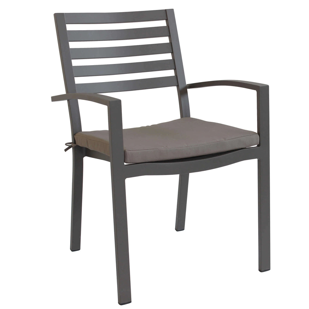 Poltrona da Giardino Impilabile in Alluminio cm 55 5x61x85 - DAVID