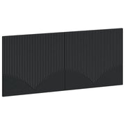 Testiera da Muro HOORN Nero Legno ingegnerizzato 897406