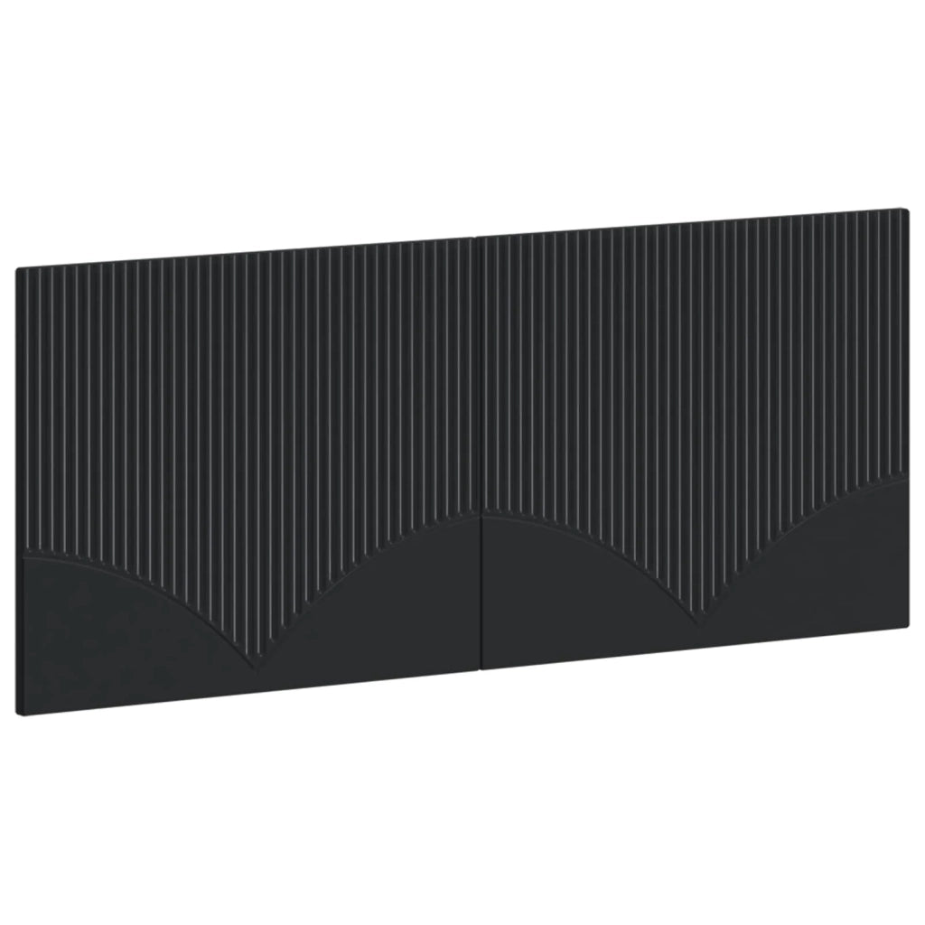 Testiera da Muro HOORN Nero Legno ingegnerizzato 897406