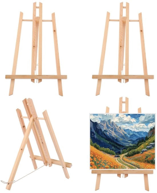 Tavolo da disegno per bambini - Tavolo da lavoro - Carrello da disegno - 4 pezzi - 22,5 x 39 cm - Sostenibile e sicuro