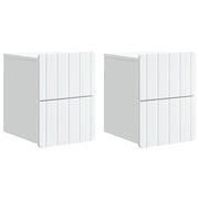 Mobiletto da notte a muro 2 pcs Bianco 33 x 34,5 x 43 cm 898296