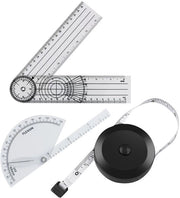 Meetlat multifunzionale con vanga - Mini rullatore - PVC trasparente - Opportuno 21,4*4,9 cm - Strumento di misura multifunzionale