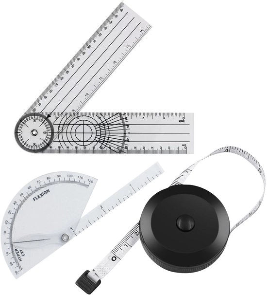 Meetlat multifunzionale con vanga - Mini rullatore - PVC trasparente - Opportuno 21,4*4,9 cm - Strumento di misura multifunzionale