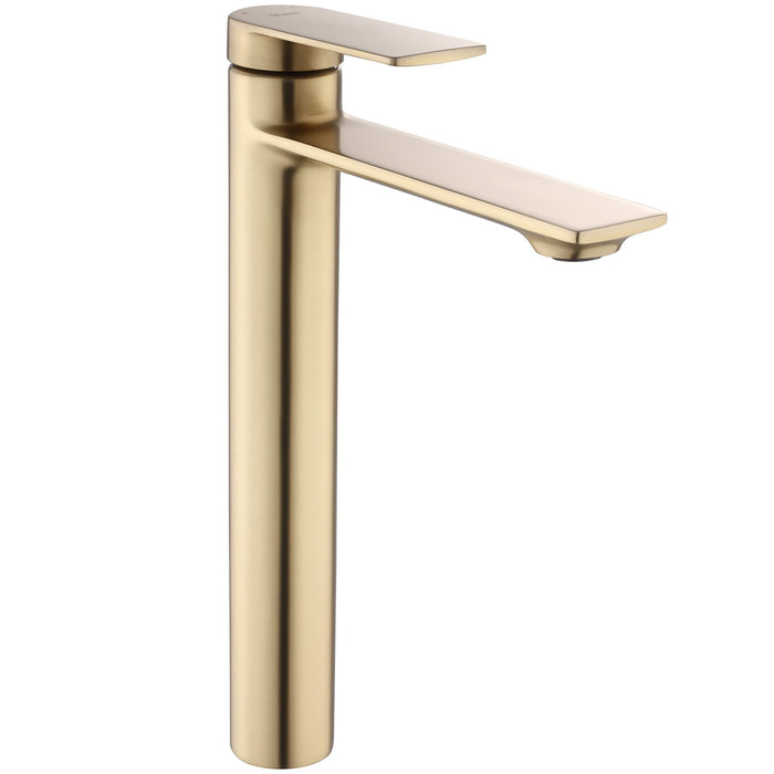 Rubinetto Da Lavabo Rea Storm Gold Brush High