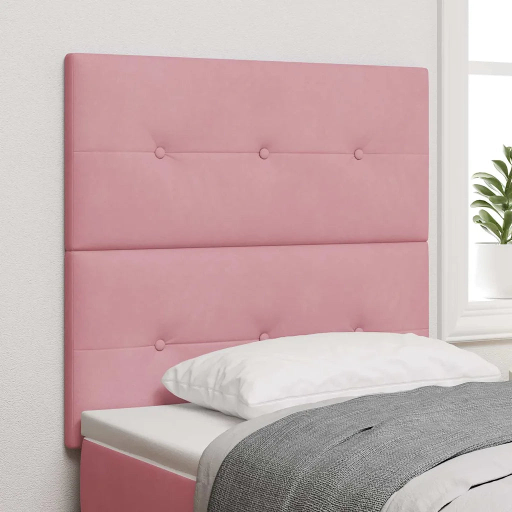 Testiera | Testata Rosa 90 cm Velluto