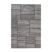 Tappeto Jacquard Phoenix 102 in Lana Grigio e Naturale