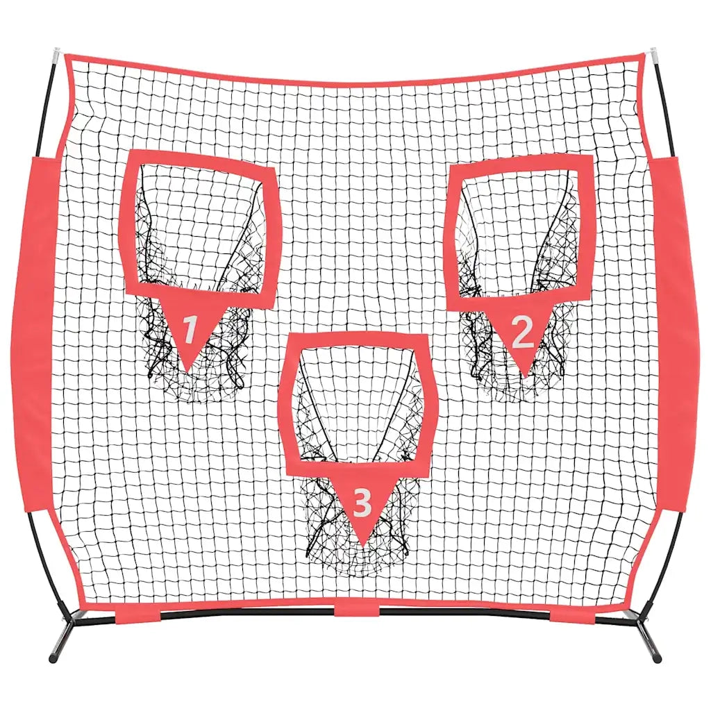 vidaXL Baseball & Softball Nero 214.5 x 89.5 x 181 cm Poliestere