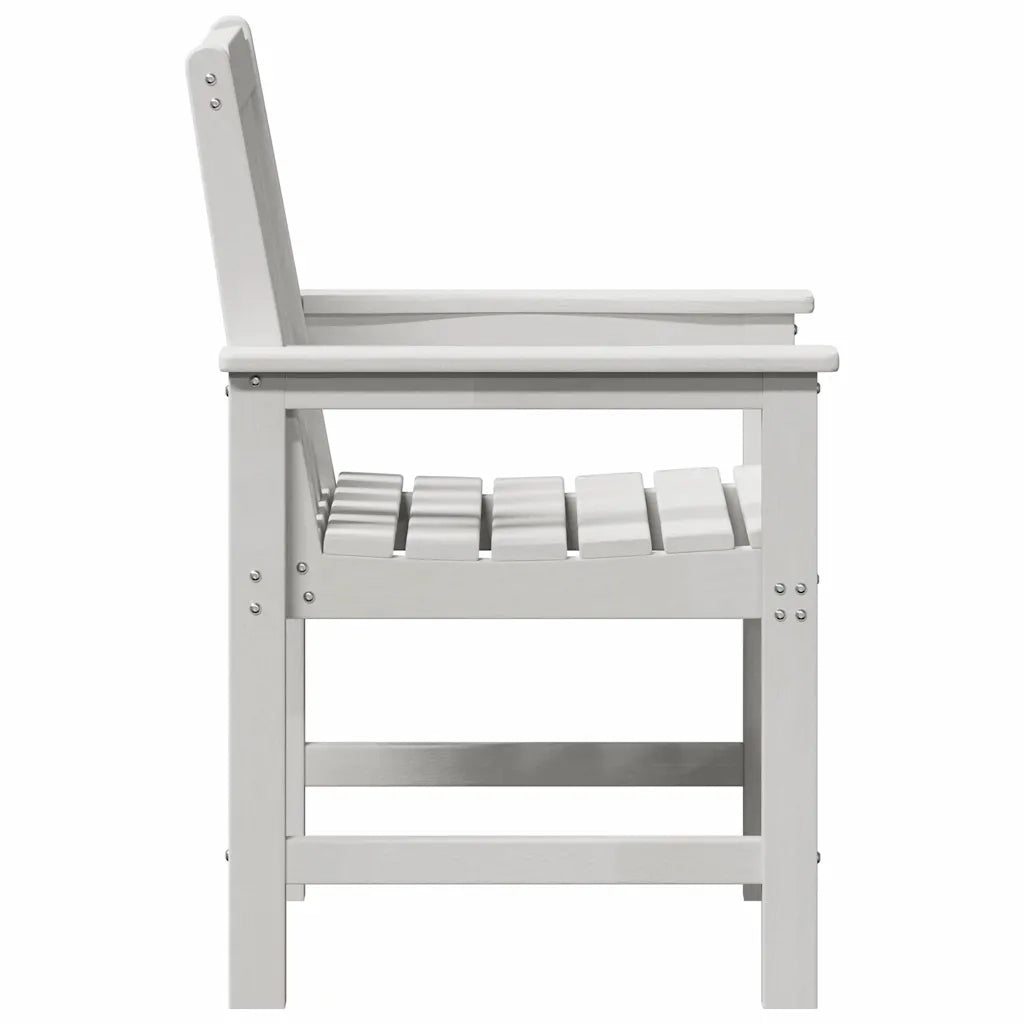 Sedia da pranzo da giardino 2 pz | Sedie da Esterno Bianco 65,5 x 59 x 88 cm HDPE