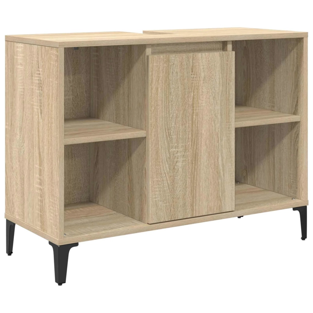 Armadio sottolavello con porta Rovere Sonoma 80 x 33 x 60 cm