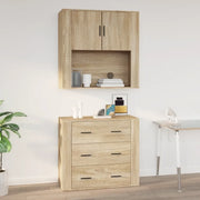 Armadietto a Muro Rovere Sonoma 80x33x80 cm Legno Multistrato 816587