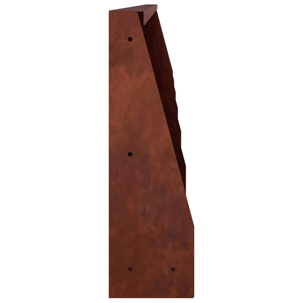 Muro di contenimento 6 pz 40 x 12 x 50 cm Acciaio Corten 3449155