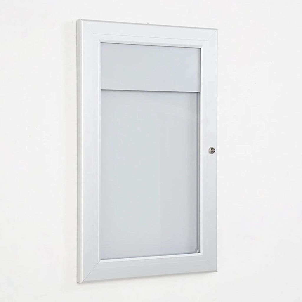 Bacheca con Apertura a Battente 30,1x48,7x2,3 cm in Alluminio Silver