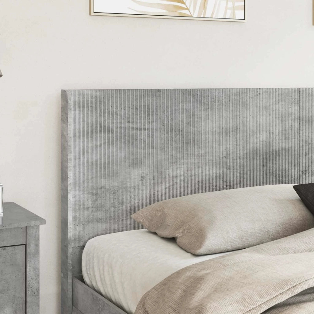 Testiera Letto Grigio Cemento Legno ingegnerizzato 889558