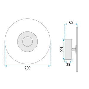 Lampada Da Parete Led App1795-w Brush Gold
