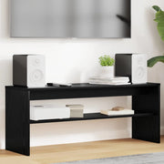 Mobile TV-Credenza per TV Rovere Nero 100 x 30 x 40 cm Legno multistrato