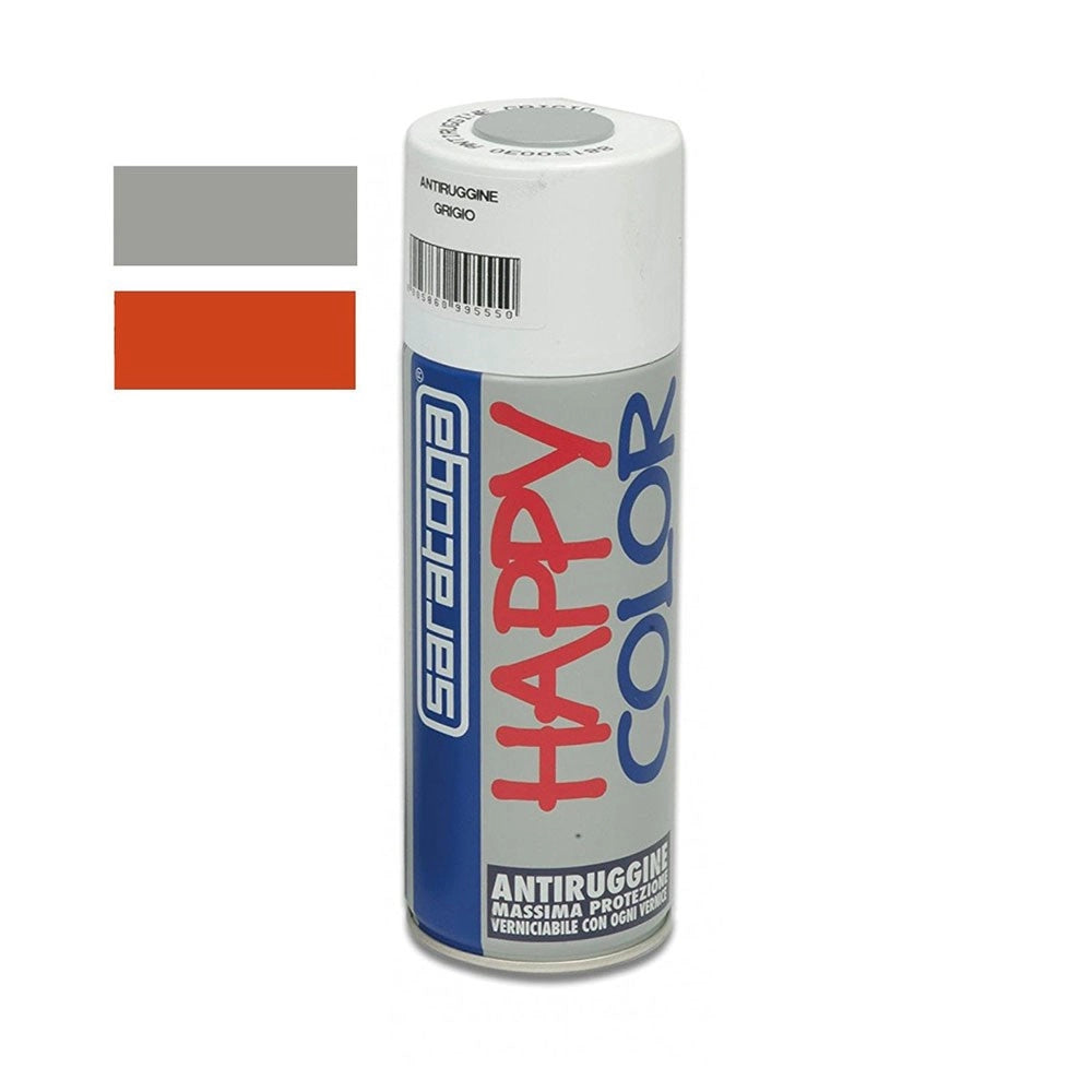Saratoga bomboletta happy color 400ml fondo antiruggine opaca, colori happy color bianca