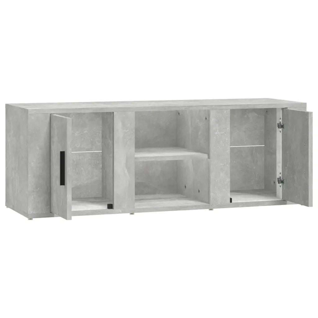 Mobile per TV Grigio Cemento 100x31,5x35 cm Legno Multistrato 819432