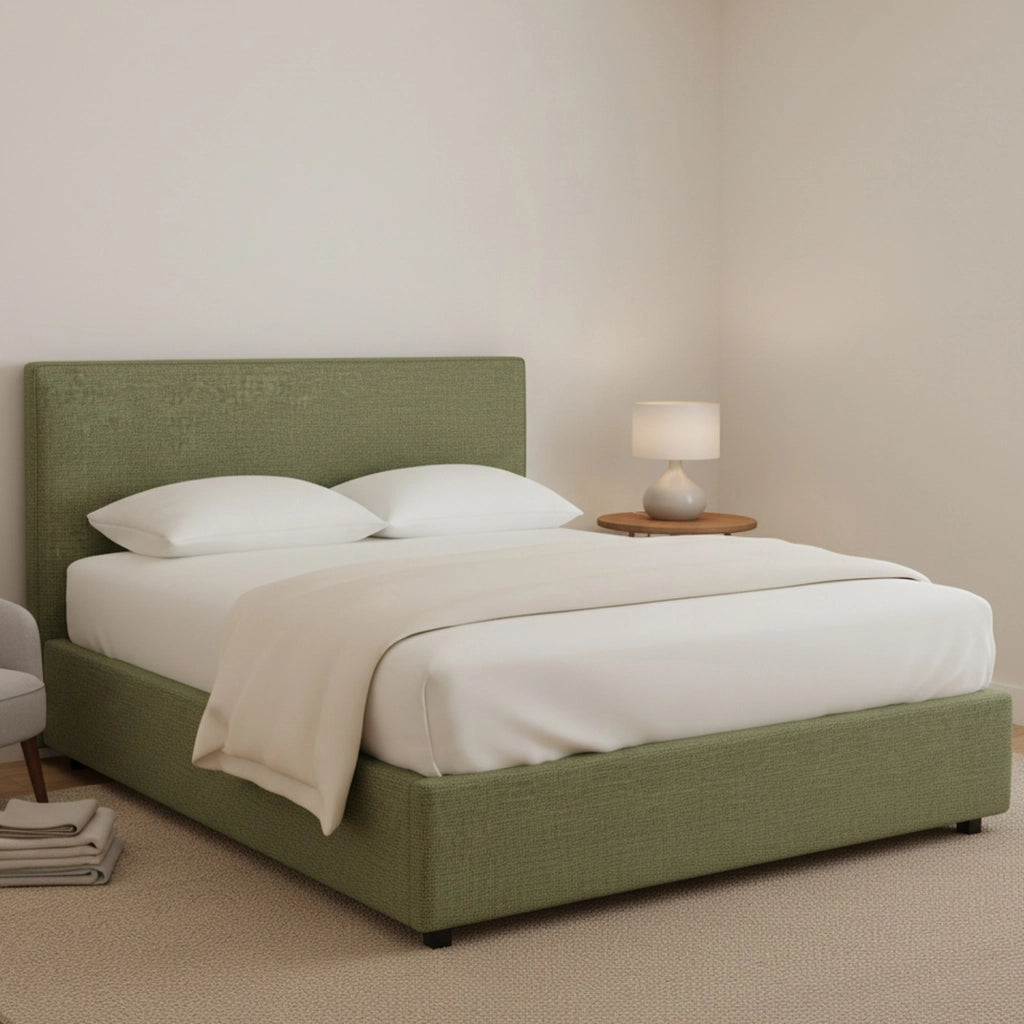Redditch, Letto Piazza e Mezza Sfoderabile Made in Italy, Verde