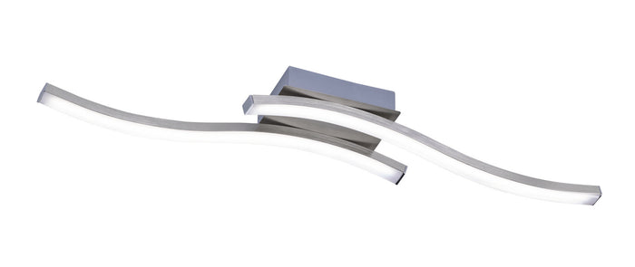 Plafoniera da Interno a LED in Metallo Nickel Opaco