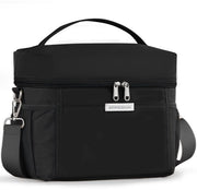 Tas Insolata Grande 15L Opiegaibile Geïsoleata Borsa per Picnic, Ufficio e Viaggio Tas Insolata per Cibo con Maniglia Portatile (Nero L)