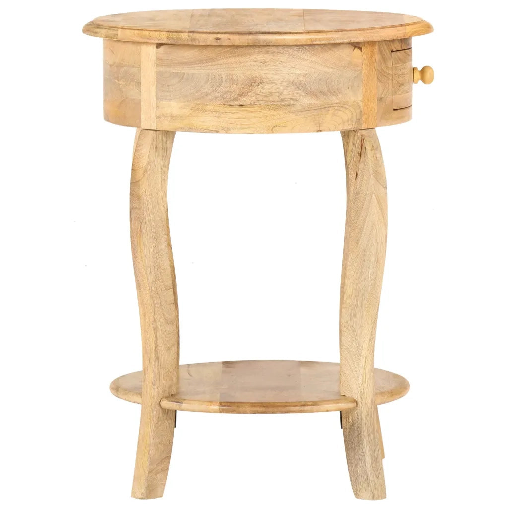 Tavolino da Salotto 37x37x61 cm in Legno Massello di Mango 321789