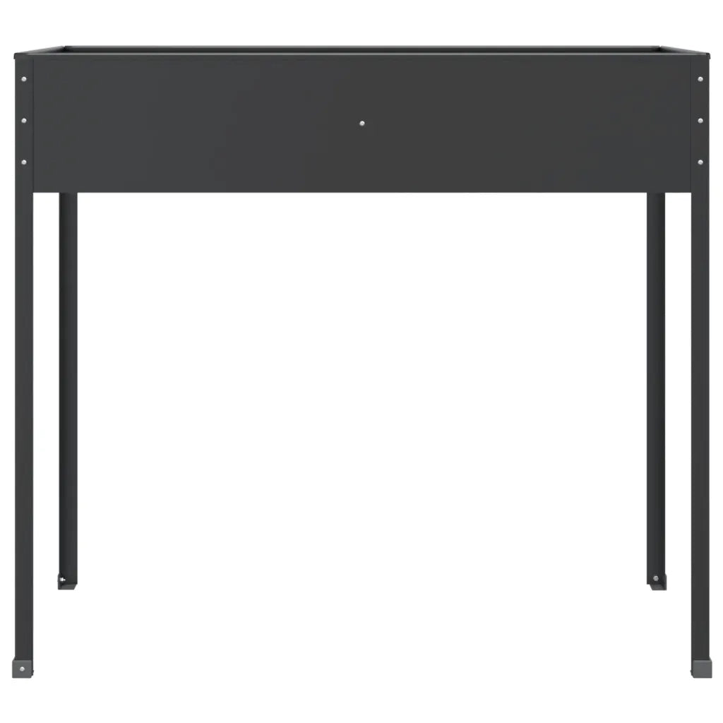 Fioriera da Giardino Antracite 100,5x40,5x90 cm Acciaio Zincato 152263