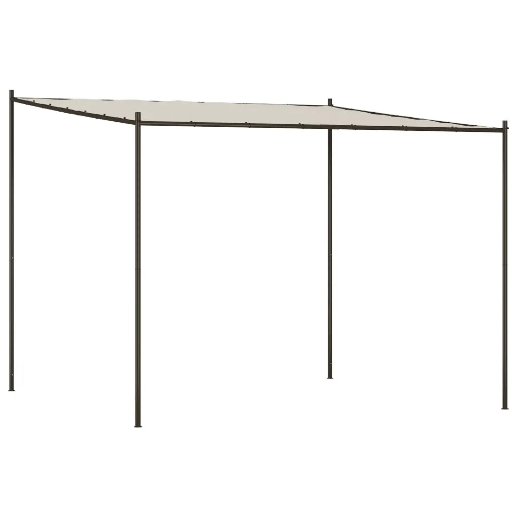 Gazebo Bianco 3x3 m 180 g/mÂ² Tessuto e Acciaio