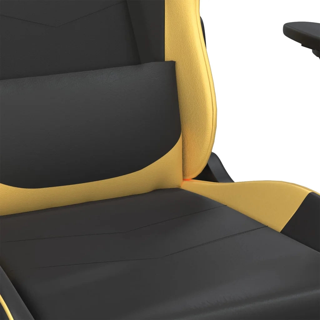 Sedia da Gaming | Sedia da e-sports Nera e Oro in Similpelle