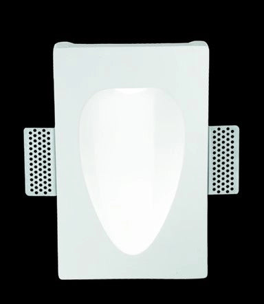 FARETTO-SEGNAPASSO DA INCASSO LISCIO BIANCO H.23CM LED 3000K 90LM 1W