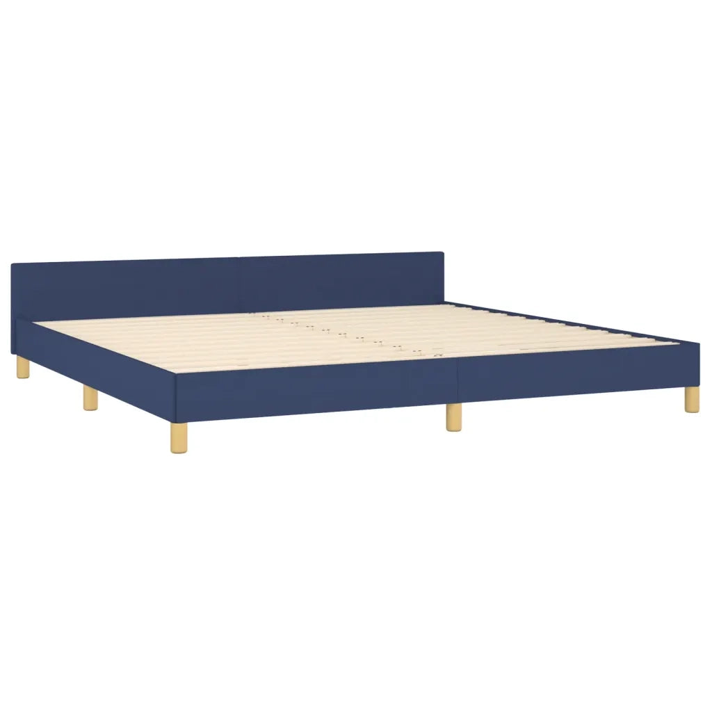 Giroletto con Testiera Blu 180x200 cm in Tessuto cod mxl 59028
